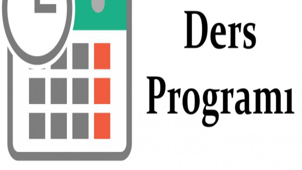 Haftalık Ders Programı
